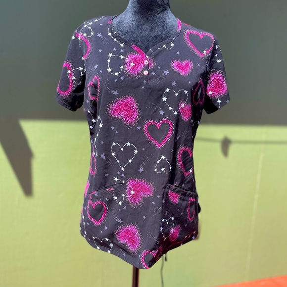 Scrub top size small healing hands - Picture 1 of 4